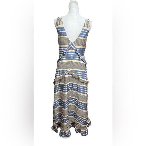 SANCIA Maise Ruffle High/Low Sleeveless Dress striped - Picture 5 of 6